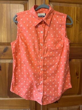 Magellan Sleeveless Button-Up Shirt L